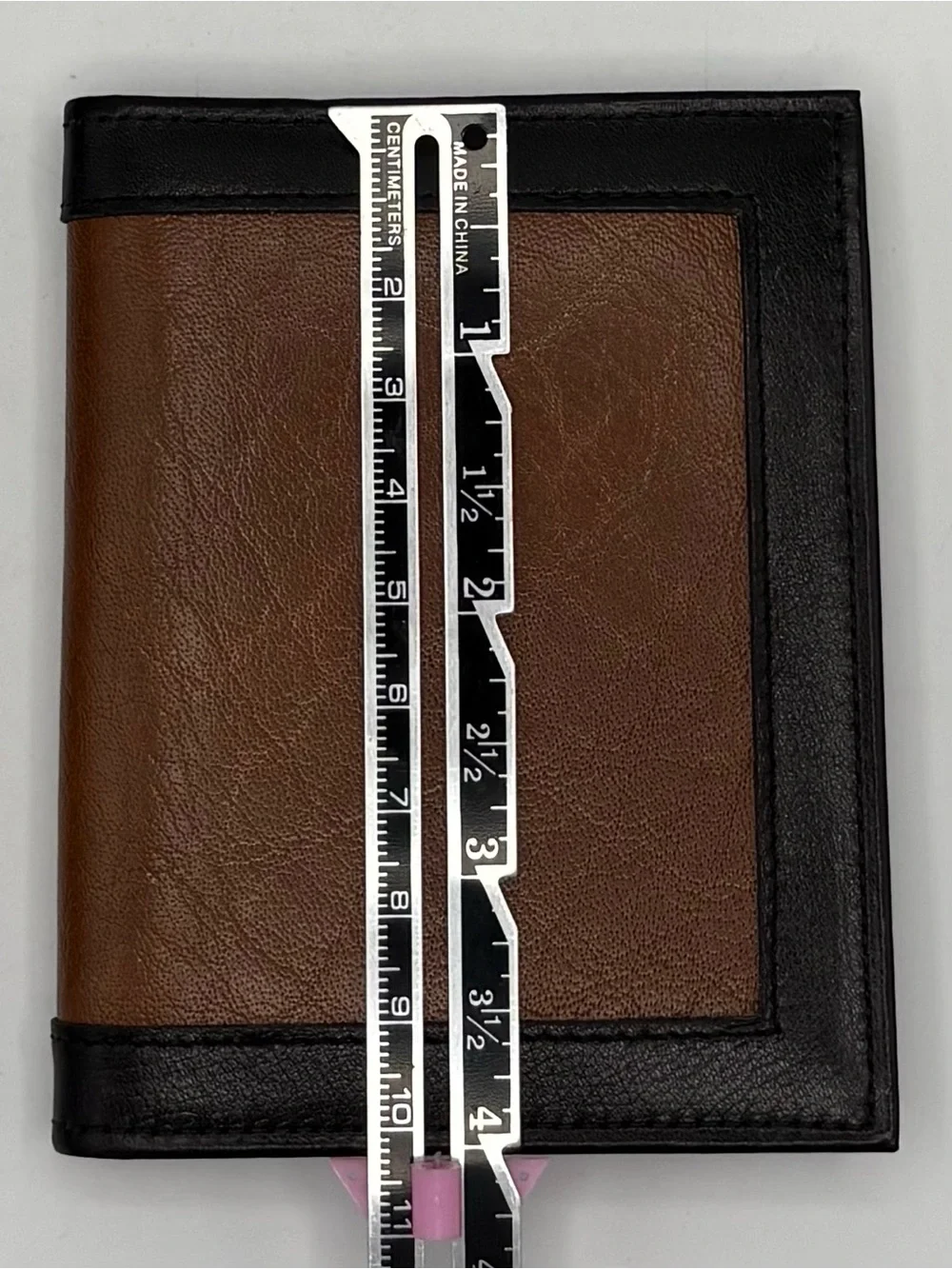 Vtg Don Loper Men’s  Brown Leather Wallet & Key Holder Gift Set USA 1960s Retro